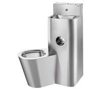 Estado de inodoro combinado compacto con reservorio izquierdo RVS 304 mat