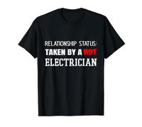 Estado de la relación: Tomado por una Novia Electricista Caliente Camiseta gráfica económica