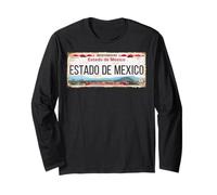 Estado de México License Plate Mexican Travel Vacation Beach Manga Larga