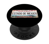 Estado de México License Plate Mexican Travel Vacation Beach PopSockets PopGrip Adhesivo