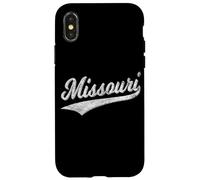 Estado DE Missouri Varsity Script Vintage Sports Jersey Style Carcasa para iPhone X/XS