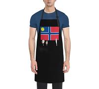 Estado De Muskogee (Floresida, 1799-1803) Delantal Impermeable Delantal Cocina Antiincrustante Delantales para Mujer Trabajo Pintura 70X84cm