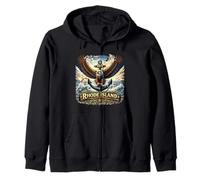 Estado del Patrimonio Marítimo de Rhode Island Eagle Sudadera con Capucha