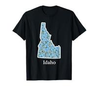 Estado Floral Forget Me Not Flower de Idaho Camiseta