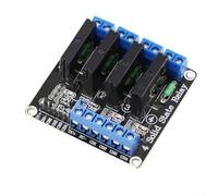 Estado sólido para módulo de relé de 12 V con protección de fusibles, 1/2/4/8 canales CC para relé para automatización PLC, IoT y control industrial, disparador de alto nivel 3.3-5V (C)