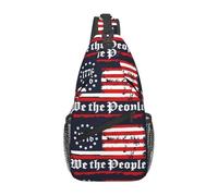 Estados Unidos 1776 Bandera Estadounidense Nosotros El Pueblo Bolso Cruzado Bandoleras Mochila Cruzada Ligera Bolso De Pecho Para Uso Diario Correr Deporte