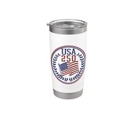 Estados Unidos 250 aniversario 1776-2026 Patriotic American Freedom Vaso térmico de acero inoxidable de doble pared