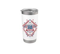 Estados Unidos 250 aniversario 1776-2026 Patriotic American Freedom Vaso térmico de acero inoxidable de doble pared