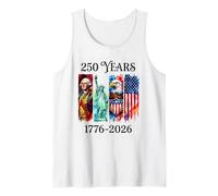 Estados Unidos 250 Aniversario 1776-2026 Patriótico Camiseta sin Mangas