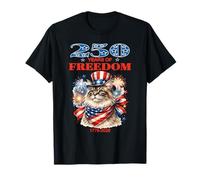 Estados Unidos 250 Aniversario celebra a un Amante de los Gatos patrióticos geniales Camiseta
