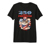 Estados Unidos 250 Aniversario celebra a un Amante de los Gatos patrióticos geniales Camiseta Premium