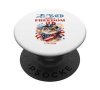 Estados Unidos 250 Aniversario celebra a un Amante de los Gatos patrióticos geniales PopSockets PopGrip Adhesivo