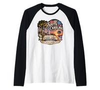 Estados Unidos 250 Aniversario Orgullo de Carolina del Sur Camiseta Manga Raglan
