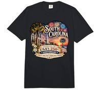 Estados Unidos 250 Aniversario Orgullo de Carolina del Sur Comfort Colors Adult Heavyweight T-Shirt