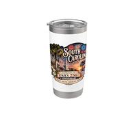 Estados Unidos 250 aniversario orgullo de Carolina del Sur Vaso térmico de acero inoxidable de doble pared