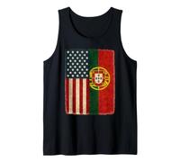 Estados Unidos Bandera Americana Portugal América Portuguesa Camiseta sin Mangas