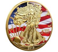 Estados Unidos Commemorative Coin Dollar Statue of Liberty Collection Micro-allief Monta Crafts Collection Regalo De Monedas