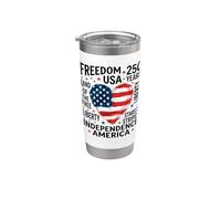 Estados Unidos de América - 250 años - Liberty - Free USA Vaso térmico de acero inoxidable de doble pared