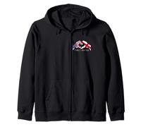 Estados Unidos e Inglaterra Inglés Americano Perfect Heritage Heart Sudadera con Capucha