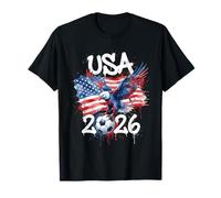 Estados Unidos Estados Unidos 26 Fan Bandera Americana Graffiti Art Camiseta