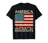 Estados Unidos fue construido por inmigrantes Diversidad Derechos de inmigración Camiseta