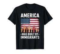 Estados Unidos fue construido por inmigrantes, inmigración patriótica Camiseta