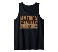 Estados Unidos fue construido por inmigrantes protestan Migra Pride Chicano Camiseta sin Mangas