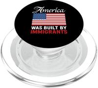 Estados Unidos fue construido por inmigrantes protestan Pride Migra USA Flag PopSockets PopGrip para MagSafe