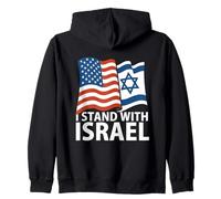 Estados Unidos Israel Banderas Arte Estoy con Israel Estrella de David Sudadera con Capucha