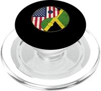 Estados Unidos Jamaica Yin Yang Bandera Americana Raíces Jamaicanas PopSockets PopGrip para MagSafe
