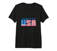 Estados Unidos Nací en USA Camiseta Premium
