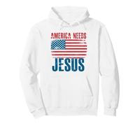 Estados Unidos Necesita a Jesús Christian Patriotic Faith USA Sudadera con Capucha