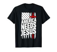 Estados Unidos Necesita a Jesús Iglesia Cristiana Jesús Patriótico Camiseta