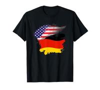 Estados Unidos Patriótico Alemania Bandera Alemana Estadounidense Camiseta
