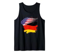 Estados Unidos Patriótico Alemania Bandera Alemana Estadounidense Camiseta sin Mangas