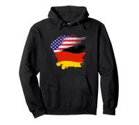 Estados Unidos Patriótico Alemania Bandera Alemana Estadounidense Sudadera con Capucha