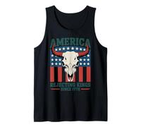 Estados Unidos rechaza a los Reyes Desde 1776 Cráneo patriótico Camiseta sin Mangas