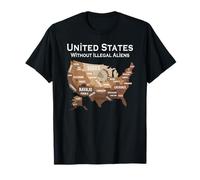 Estados Unidos Sin Extranjeros Ilegales | Mapa de Las Naciones Nativas Camiseta
