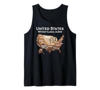 Estados Unidos Sin Extranjeros Ilegales | Mapa de Las Naciones Nativas Camiseta sin Mangas