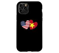 Estados Unidos Vietnam Corazón Banderas Americano Vietnamita Amor Orgullo Carcasa para iPhone 11 Pro