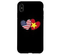 Estados Unidos Vietnam Corazón Banderas Americano Vietnamita Amor Orgullo Carcasa para iPhone XS MAX