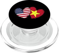 Estados Unidos Vietnam Corazón Banderas Americano Vietnamita Amor Orgullo PopSockets PopGrip para MagSafe