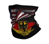 Estados Unidos Y Alemania Bandera Alemana Hombre Mujer Calentador De Cuello Protección UV Braga De Cuello Suave Pasamontañas para Clima Frío Deportes Aire Libre Moto