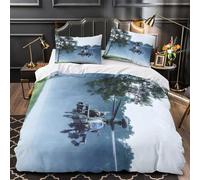 Estadounidense AH64 Apache Helicoptero Funda De Edredón Funda Nórdica Familiar Y Niños Impresión 3D Digital Militar Y Funda De Almohada Juego De Cama 2 Piezas Single（140x200cm）