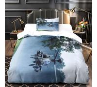 Estadounidense AH64 Apache Helicoptero Funda De Edredón Funda Nórdica Impresión 3D Digital Militar Familiar Y Niños Y Funda De Almohada Juego De Cama 2 Piezas Single（135x200cm）