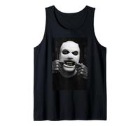 Estafador Enmascarado con Actitud de Parrilla Dorada Arte fotográfico gráfico Camiseta sin Mangas