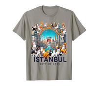 Estambul - City of Cats: Arte Turco Camiseta