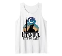 Estambul Ciudad De Gatos Santa Sofía Turquía Mezquita Azul Felino Camiseta sin Mangas