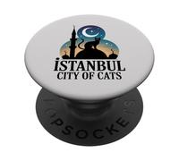 Estambul Ciudad De Gatos Santa Sofía Turquía Mezquita Azul Felino PopSockets PopGrip Adhesivo