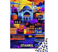 Estambul Edificios Ciudad Puzzle de 1000 Piezas Papel para Adultos Arte Colorido Relajación Familia 52x38cm/1000pcs